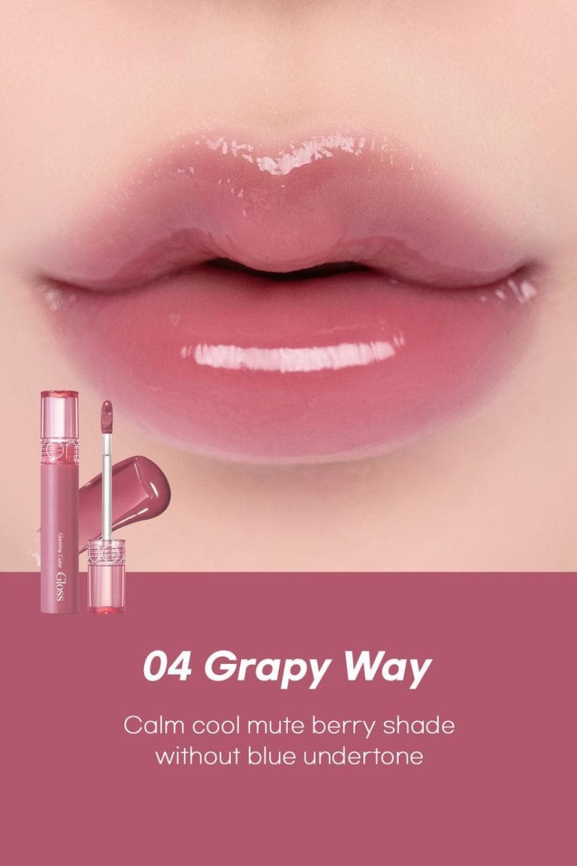 [Romand] Glasting Color Gloss 4g - 08 Cherry Up - Image 7