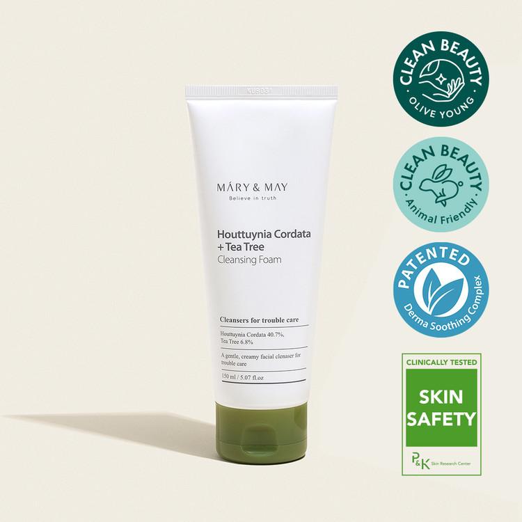 [Mary&May] Houttuynia Cordata + Tea Tree Cleansing Foam - 150ml