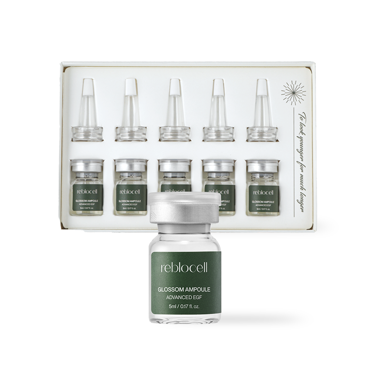 [Reblocell] Glossom Ampoule EGF 4ppm 5ml x 5